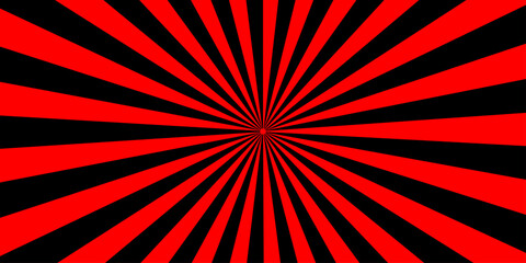 An abstract radial burst pattern in striking red and black hues, creating a dynamic and eye-catching visual effect. © MUSCLE