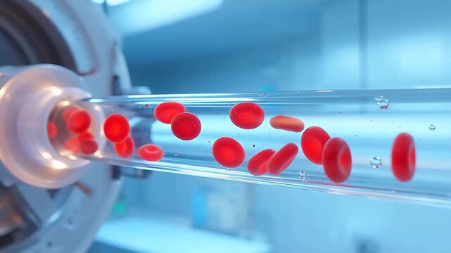 Blood oxygenation around hollow fibers in membrane oxygenator
