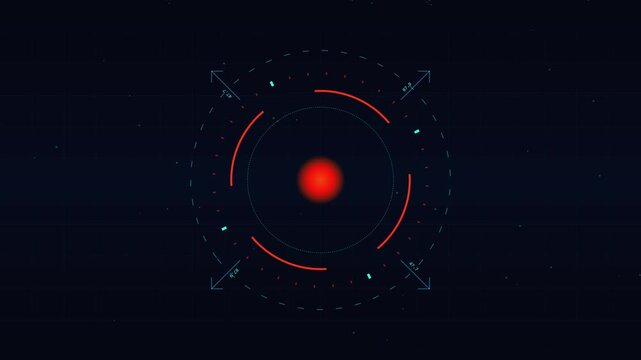 Target circle 2d HUD interface