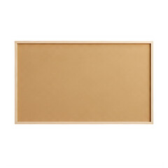 Fototapeta premium Horizontal blank cork bulletin board with wooden frame mockup