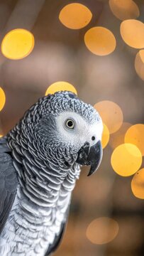 A Close Up Of A Bird With A Blury Background