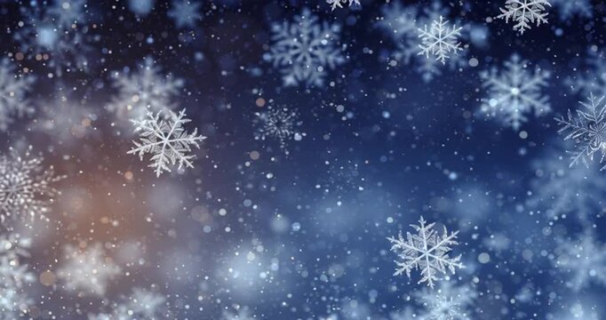 Celebrate christmas invitation card snow flakes background