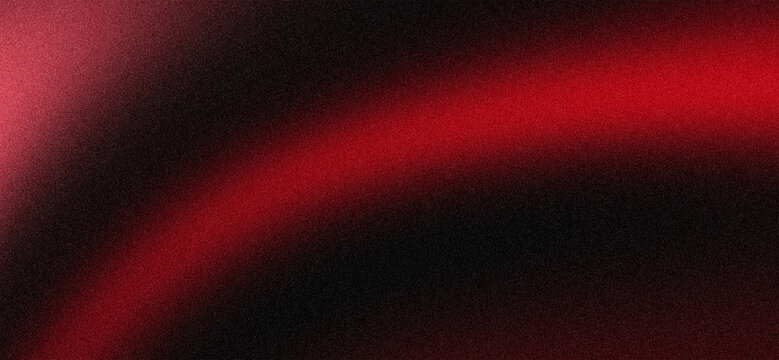 Abstract digital background featuring a vibrant glowing red light curve on a dark grainy texture
