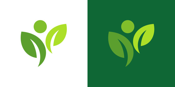 logo design person and people, design vector icon idea