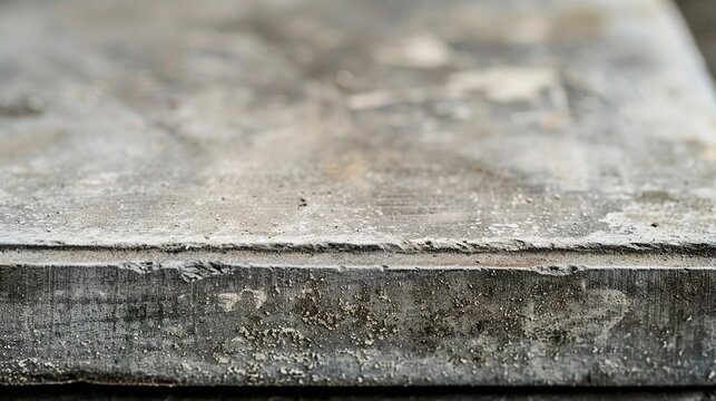 Worn sharpening stone concave groove close up