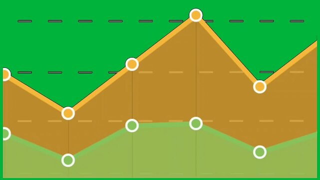 Comparative Data Visualization Featuring Two Overlapping Trend Lines
