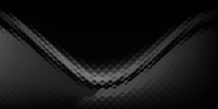Abstract Black Textured V-Shaped Metallic Background With Glossy Ripple and Futuristic Gradient