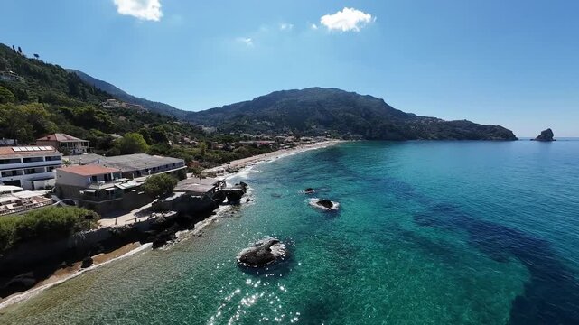 Saint Gordios beach, Corfu, Greece