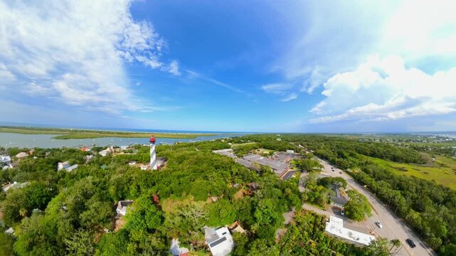 St Augustine Lighthouse aerial video 2026