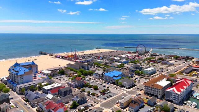 Aerial video tour Ocean City Maryland USA Summer 2026