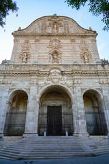 Obraz premium Saint Nicholas Cathedral in the historic center of Sassari in Sardinia, Italy