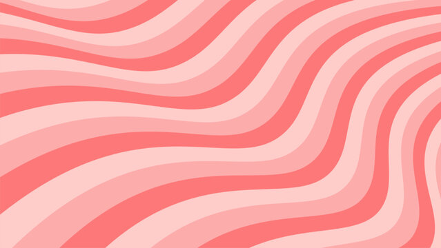 Pink background wavy lines pattern background