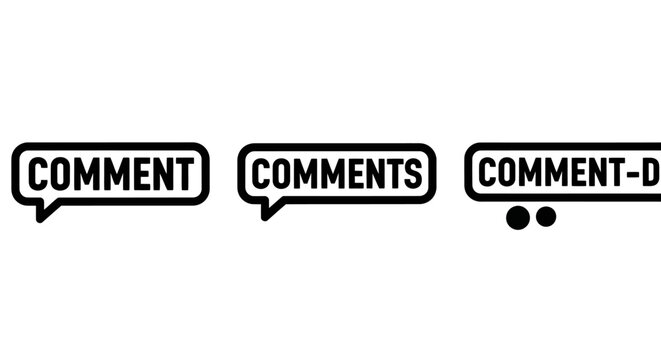 Communication and feedback icons: user comments discussion threads interactive messaging UI elements feedback discussion communication interface dialogue platform interaction information