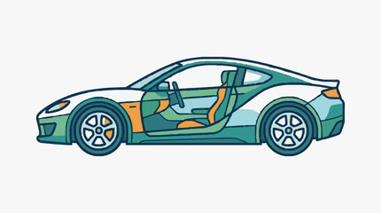Obraz premium Modern Sport Coupe Interior Design.