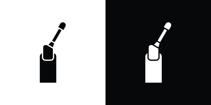Manicure icon line design series