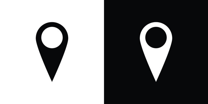 Map marker icon line design series