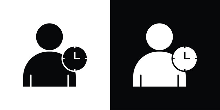 Office hours icon line design series