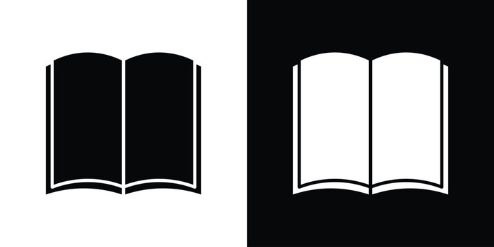 open book icon line design series