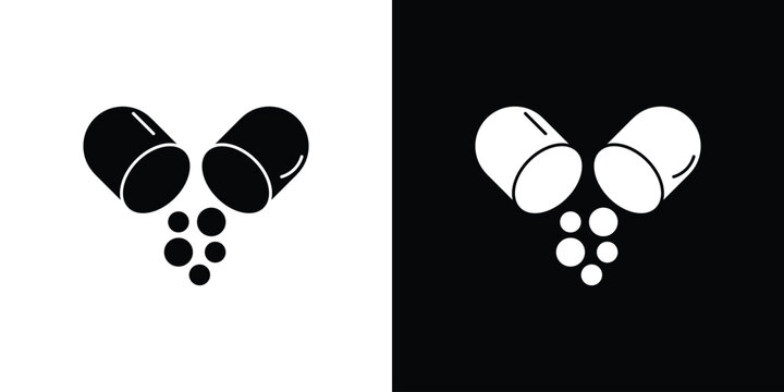 Open Capsule icon line design series