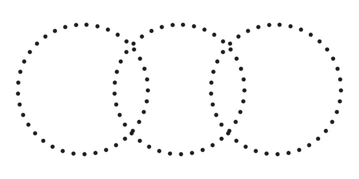 Abstract background pattern of overlapping circles with dotted outlines.