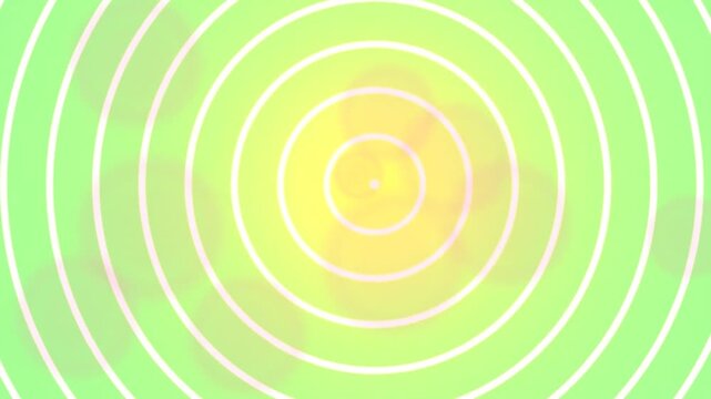 Colorful Abstract Circles in Bright Gradient Setting Spinning Slowly