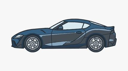 Fototapeta premium Modern Sports Coupe Car Design.