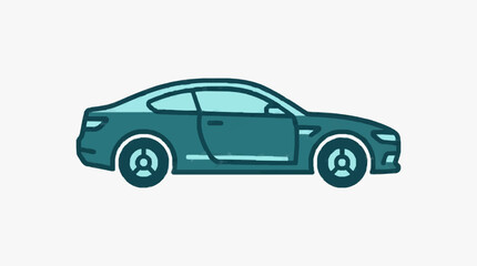 Fototapeta premium Modern Sporty Car Concept Illustration.