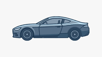 Naklejka premium Modern Sporty Coupe Car Design.