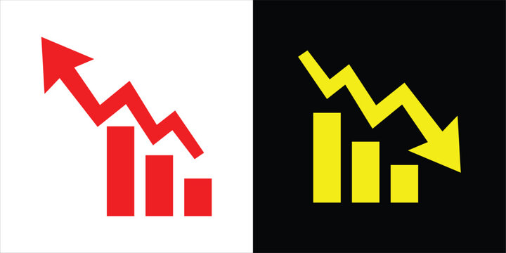 Business Growth And Decline Stock Market Trend Chart IconsBusiness Growth And Decline Stock Market Trend Chart Icons
