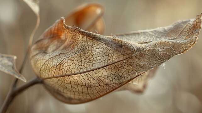Dried catchfly seed swollen capsule close up