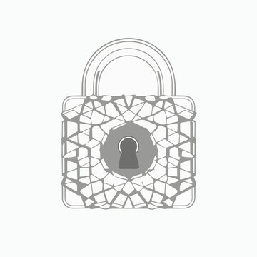 Geometric Padlock Icon