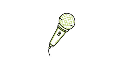 Handheld Microphone Illustration Simple Design. © Espok