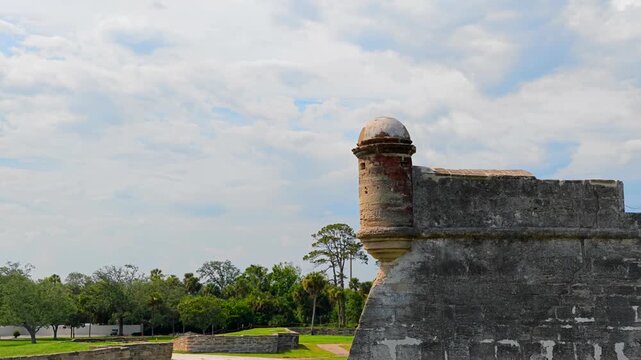 Best motion stock video Castillo De San Marcos St augustine Florida 2026