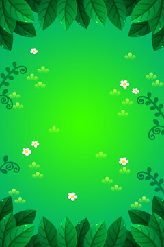 green leaves background