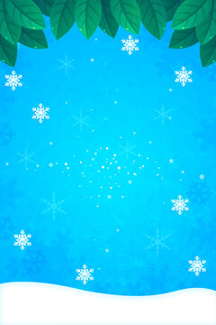 christmas background with snowflakes