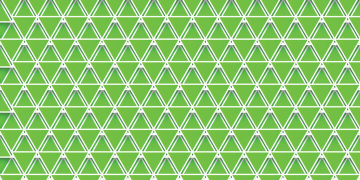 Vibrant Green Abstract Triangular Pattern Design