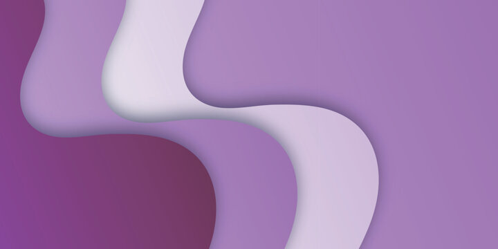 Abstract Purple Wavy Layered Background Illustration