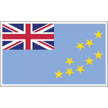Tuvalu Country Flag Vector Design