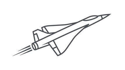 Rocket Ship Soaring Through Airspace. © Bilal