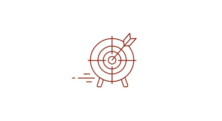 Dart hitting the center of target. © labasa