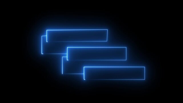 neon glow Animated glowing callout elements and HUD graphics. Neon callout elements designed for text highlighting and user interface projects. 4k video animation..