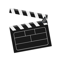Fototapeta premium Film Clapperboard Icon Illustration