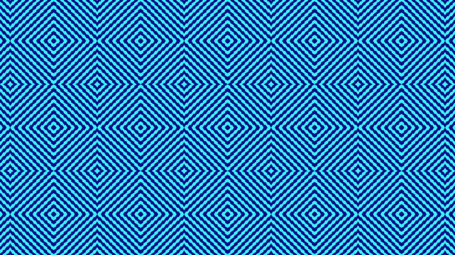 Hypnotic Blue Optical Illusion Geometric Pattern