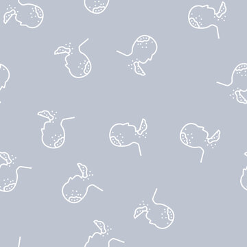 allergy skin vector line seamless pattern allergy skin sign illustration
