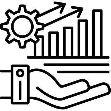 Market Trends Icon Vector Element