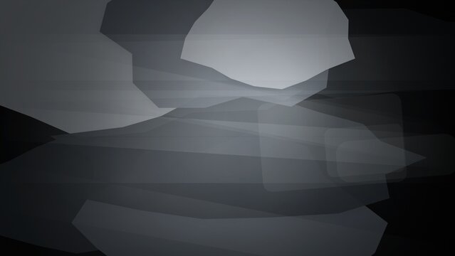 Low poly abstract geometric landscape with light