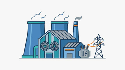 Power Plant Industrial Energy Facility. © Dau