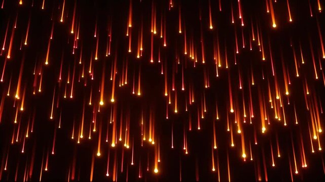 Glowing orange streaks on dark background.