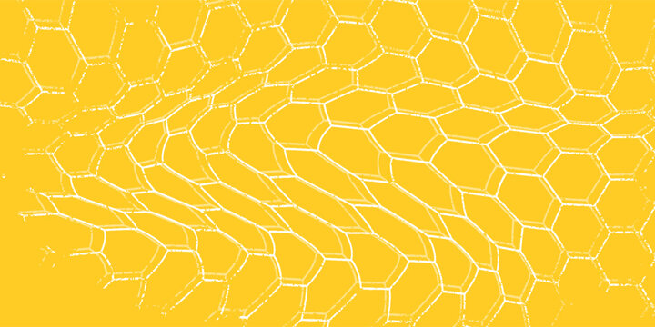 Vibrant Orange and Yellow Honeycomb Pattern. Modern Geometric Hexagon Background with Warm Gradient Hex Cells. Bright Orange and Yellow Honeycomb Geometric Background. Warm Gradient Hexagon Pattern.