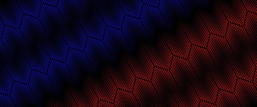 Seamless halftone hexagon shape dot pattern vector, Geometric Halftone Abstract pattern for Fabric and textile printing, sport jersey texture, wrapping paper, backdrops and packaging